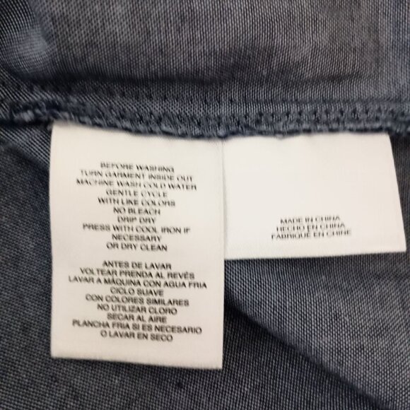 Banana Republic Stretch V-Neck Short Sleeve Belted Wool Blwns Dress Size 14P - Picture 8 of 9